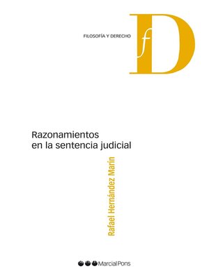 cover image of Razonamientos en la sentencia judicial
